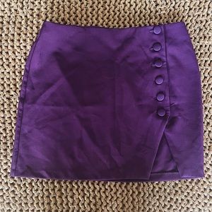ASOS plum / maroon skirt with small slit UK 16 US 12